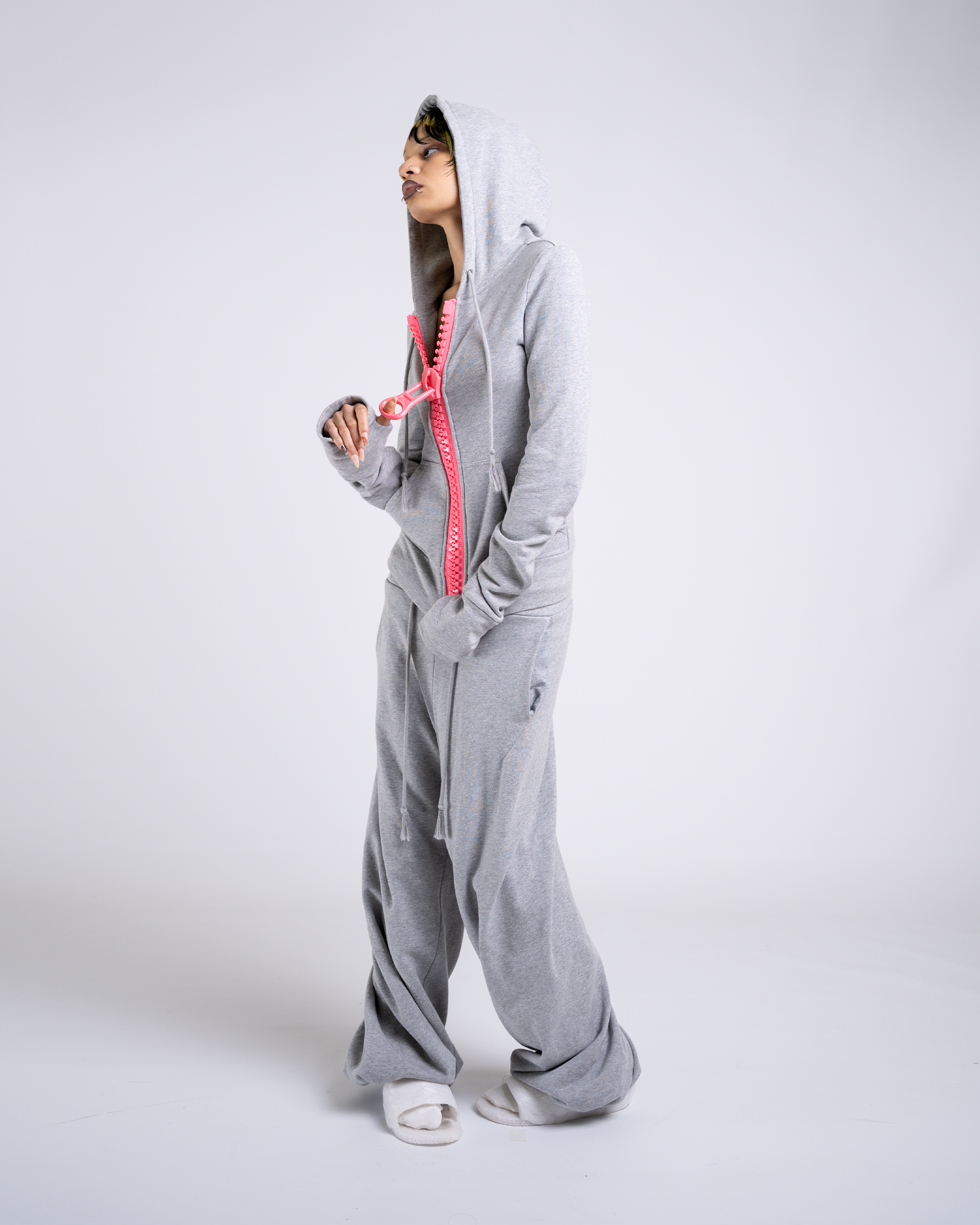 big zipper hoodie _ grey – ROHAN MIRZA big zipper hoodie _ grey – ROHAN MIRZA
